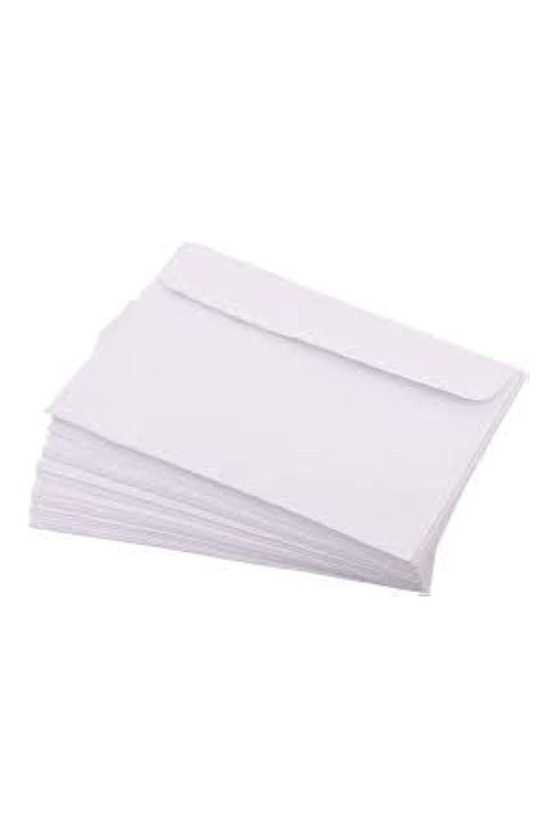 Generic White Gazelle Envelope White Gazelle Square Envelope Size: 11.5*16 cm Bag: 50 envelopes  - Image 1