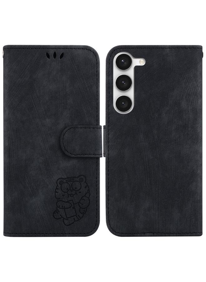 اس-توب جراب لهاتف Samsung Galaxy S23 5G جراب هاتف جلدي منقوش عليه نمر صغير - Image 1