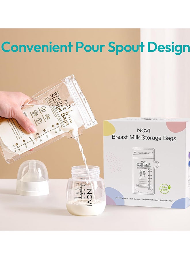 NCVI Breastmilk Storage Bags Easy Pour Spout 90 Count-NC-AM9169-US - Image 5