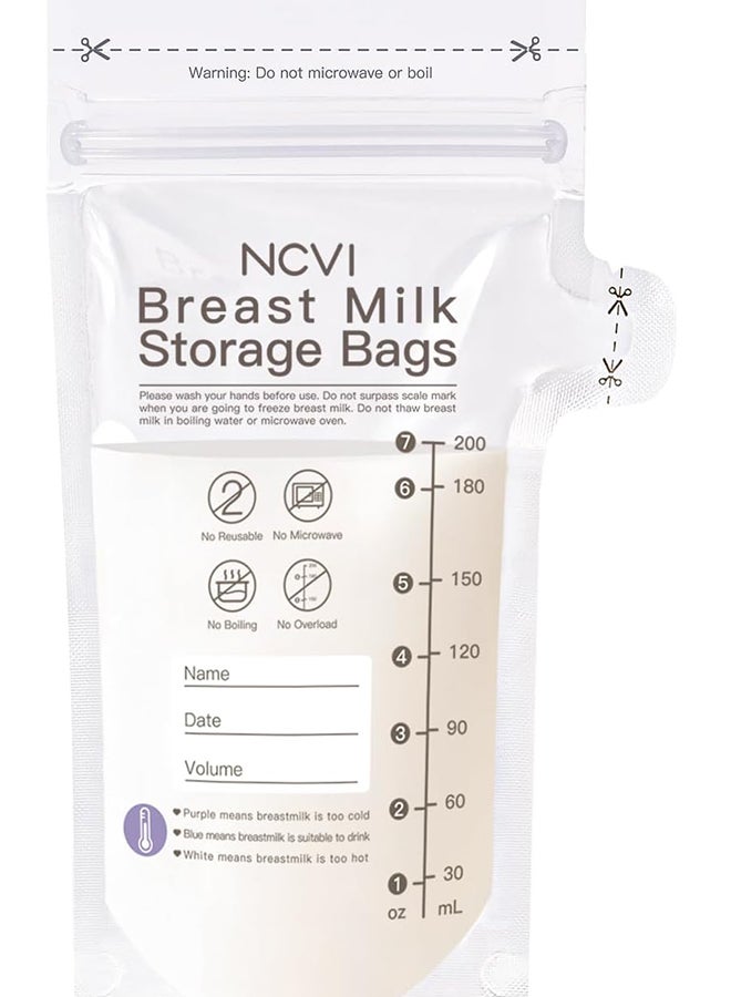 NCVI Breastmilk Storage Bags Easy Pour Spout 90 Count-NC-AM9169-US - Image 1