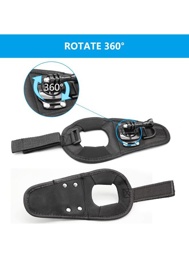 Haoyou 360 Degree Rotating Hand Strap Holder, Compatible with Gopro Hero Max 10 9 8 7 6 5 4 3+ 3 Hero 2018 Session AKASO DJI OSMO and Other Action Cameras - Image 5