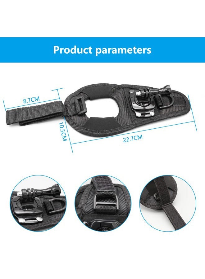 Haoyou 360 Degree Rotating Hand Strap Holder, Compatible with Gopro Hero Max 10 9 8 7 6 5 4 3+ 3 Hero 2018 Session AKASO DJI OSMO and Other Action Cameras - Image 4