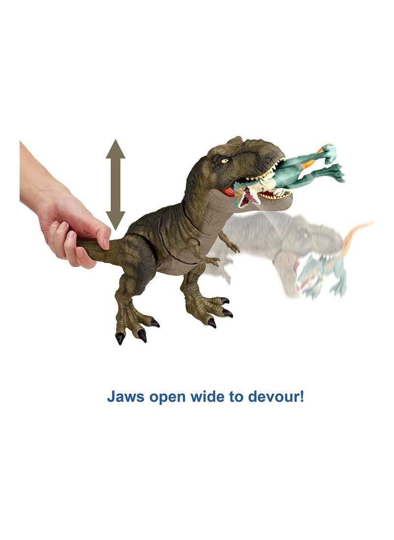JURASSIC WORLD Dominion Thrash ‘N Devour Tyrannosaurus Rex with Sound And Motion  - Image 3