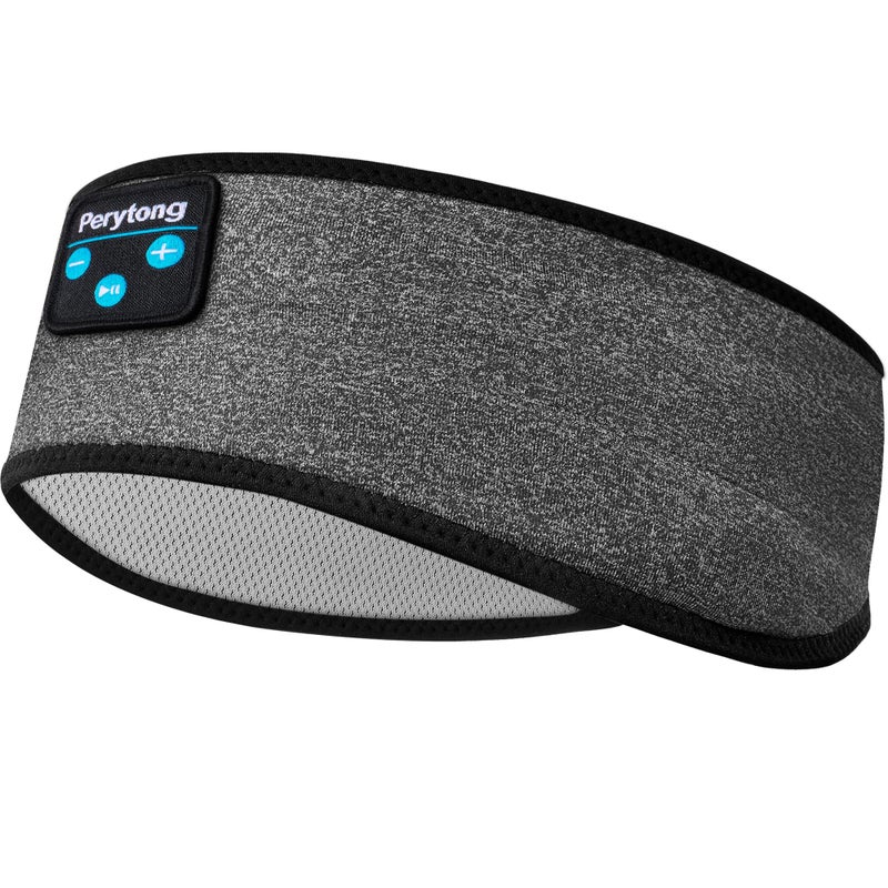 Perytong Bluetooth Sleep Headphones Headband - Soft Elastic Comfortable Headband, Gifts for Men, Women, Teenagers - Image 1