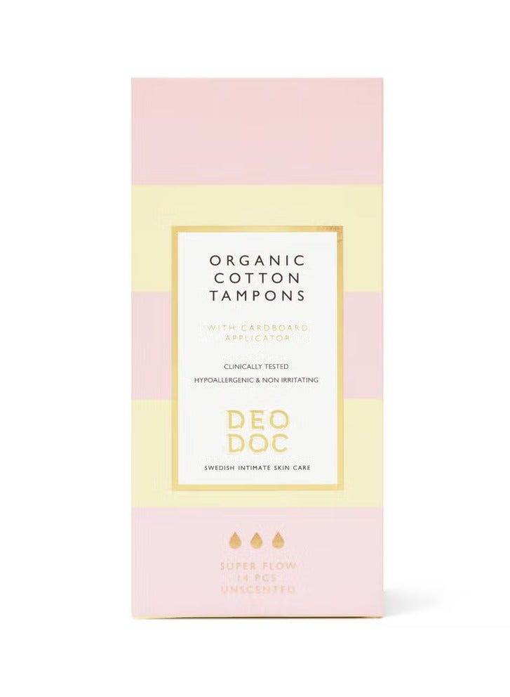 DeoDoc Organic Cotton Tampons Super Flow - Image 1