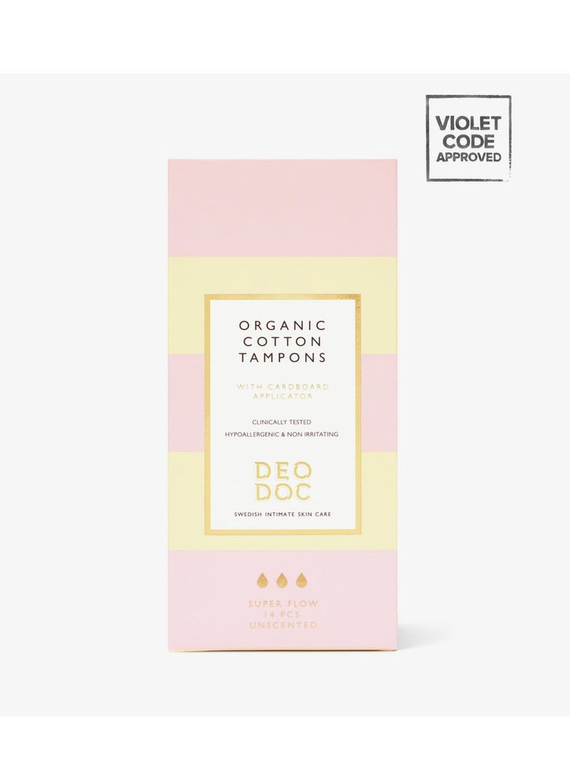 DeoDoc Organic Cotton Tampons Super Flow - Image 4
