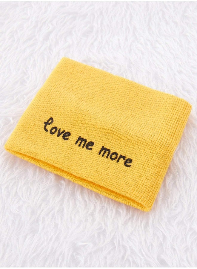 V3E طقم قبعة وشال محبوك V3E للأطفال الصغار من الأولاد والبنات شتوي بوم بوم وقبعة وقفازات مع دافئ للرقبة (أصفر)-(0-3 سنوات) - Image 5