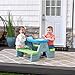 Step2 Sun Shade Kids Picnic Table with Removeable Umbrella IndoorOutdoor Toys Fits 4 Children Made of Durable Plastic For Toddlers 154 Years Old - Image 2