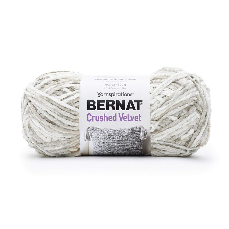 Bernat Crushed Velvet Yarn White