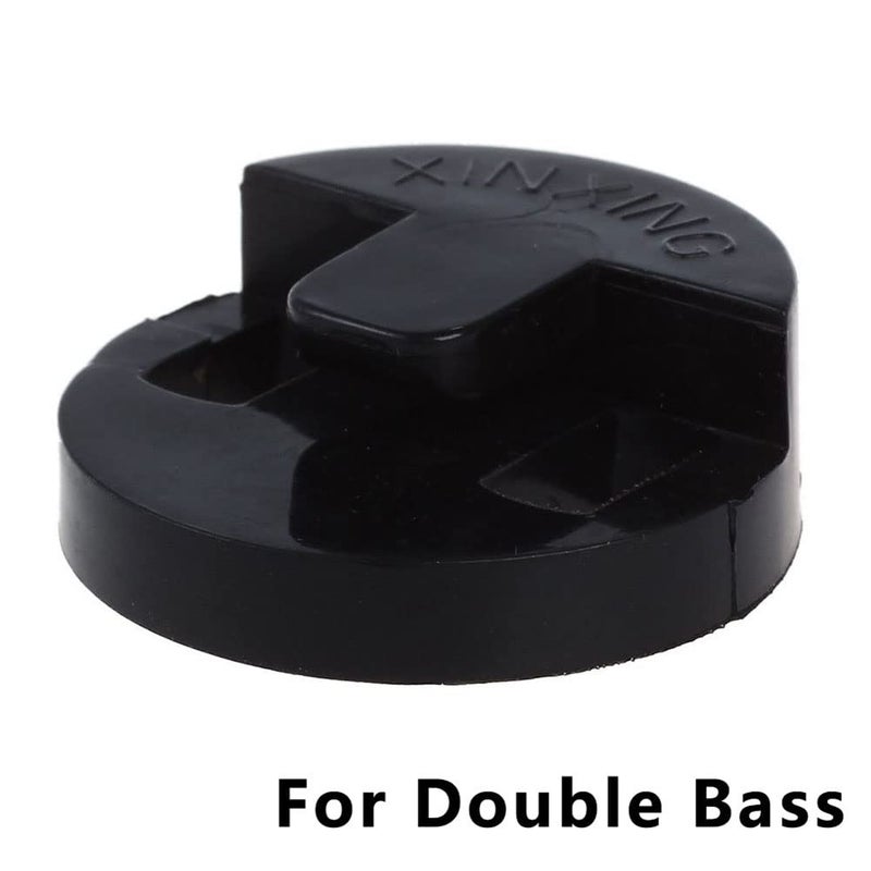 TUOREN 2Pack Rubber Bass Practice Mute Round Tourte Style Mute for Upright String Double Bass Practice Silencer, Black - Image 4
