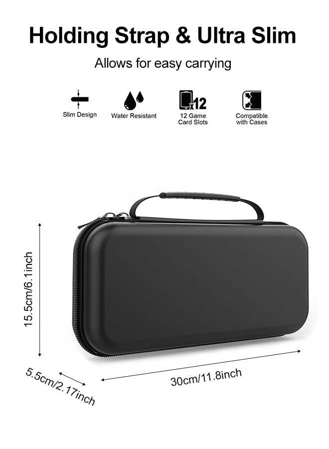 كيلا حقيبة حمل لجهاز Switch 2 2025 مع حامل لـ 12 بطاقة لعبة، وغطاء حقيبة سفر محمولة صلبة واقية، وحقيبة شبكية للملحقات - Image 3
