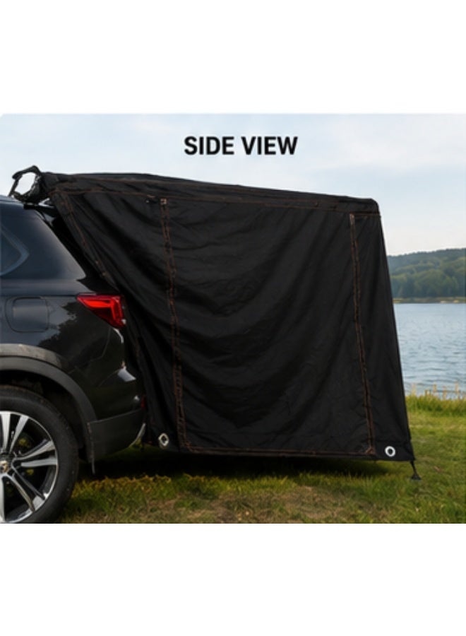 Raxoom Car Attached Privacy Tent 201 x 204 cm – Portable SUV Rear Tent, Outdoor Changing Room & Shower Shelter with Car Attachment Straps, Compact Privacy Enclosure for Camping, Travel & Outdoor Use – Black - Image 4