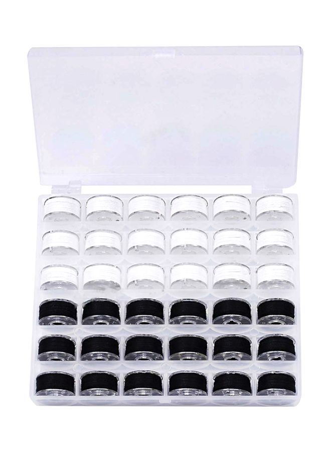 NIBEMINENT 36-Grid Thread Bobbin Case Black/White