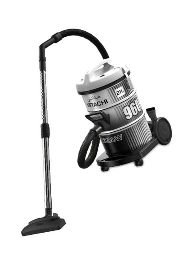 هيتاشي مكنسة كهربائية مزودة بعلبة تخزين بقوة 2200 وات 21 L 2200 W CV-960F SS220 البلاتين الرمادي - Image 2