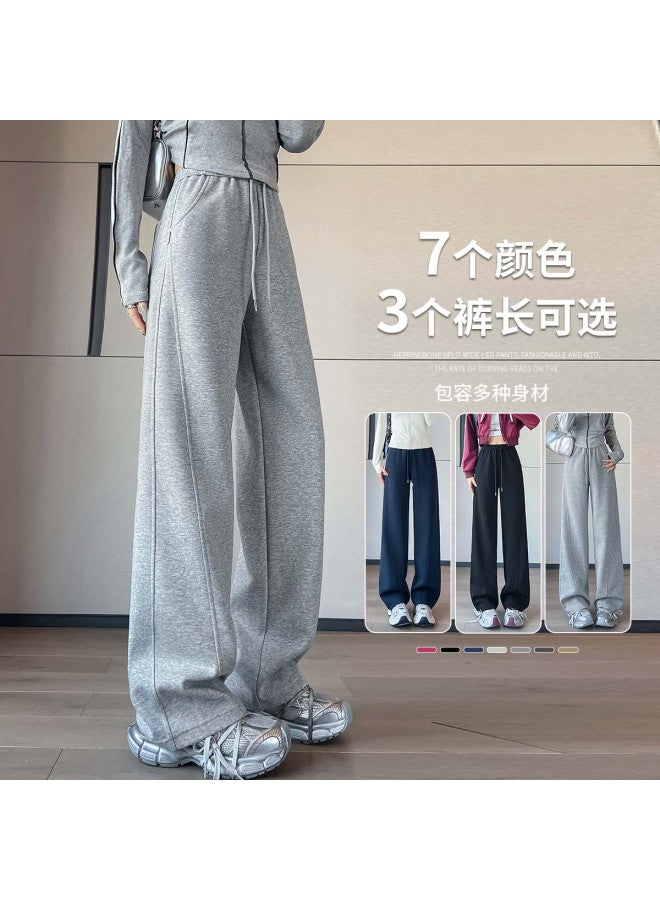 Hstyle Slim-fit Banana Wide-leg Pants For Women - 2025 Spring/fall Collection, Optional Extended Length, Loose Comfortable Athletic Tapered Pants, Slimming & Versatile Casual Trousers - Image 2