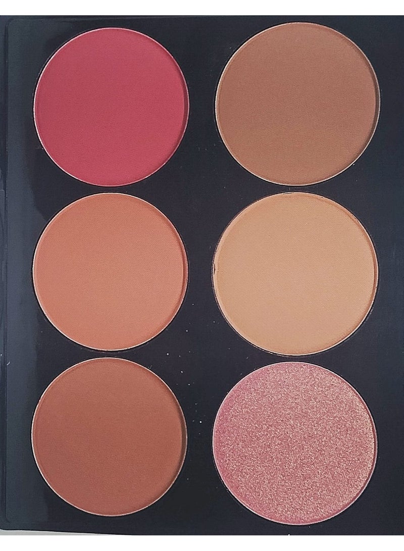 أم أن باليت احمر خدود تشيك ميكر من مي ناو- 6 الوان - بي - Image 1