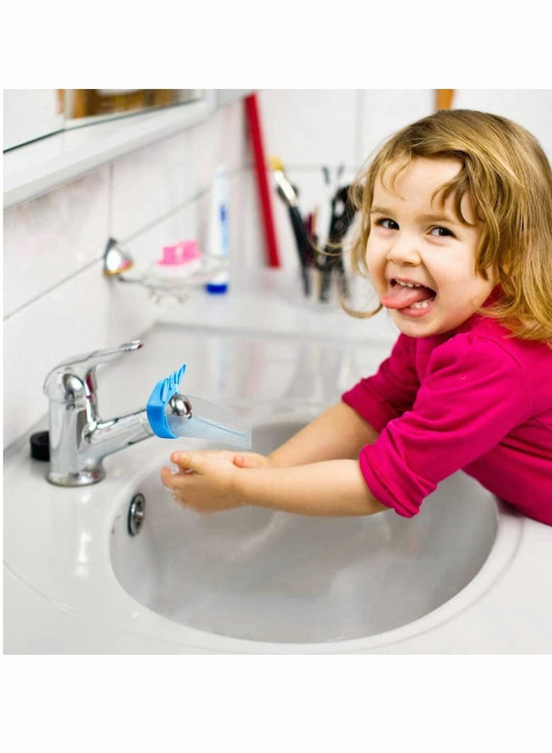 SOLARAE Faucet Extender for Kids & Toddlers 4 Pack - Sink Handle Extender with Leaf Shape Design for Kitchen Bathroom Sink Extension, Tap Faucet Extender for Kids Hand Washing Guide - Image 2