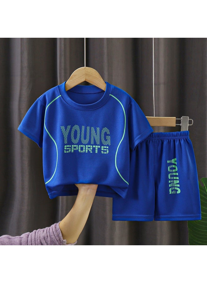 Song Feng Ya New Children's Basketball Clothes Sports Suit Girls' Quick-drying Boys' Summer Jersey Middle And Big Children Training Sports - Image 1