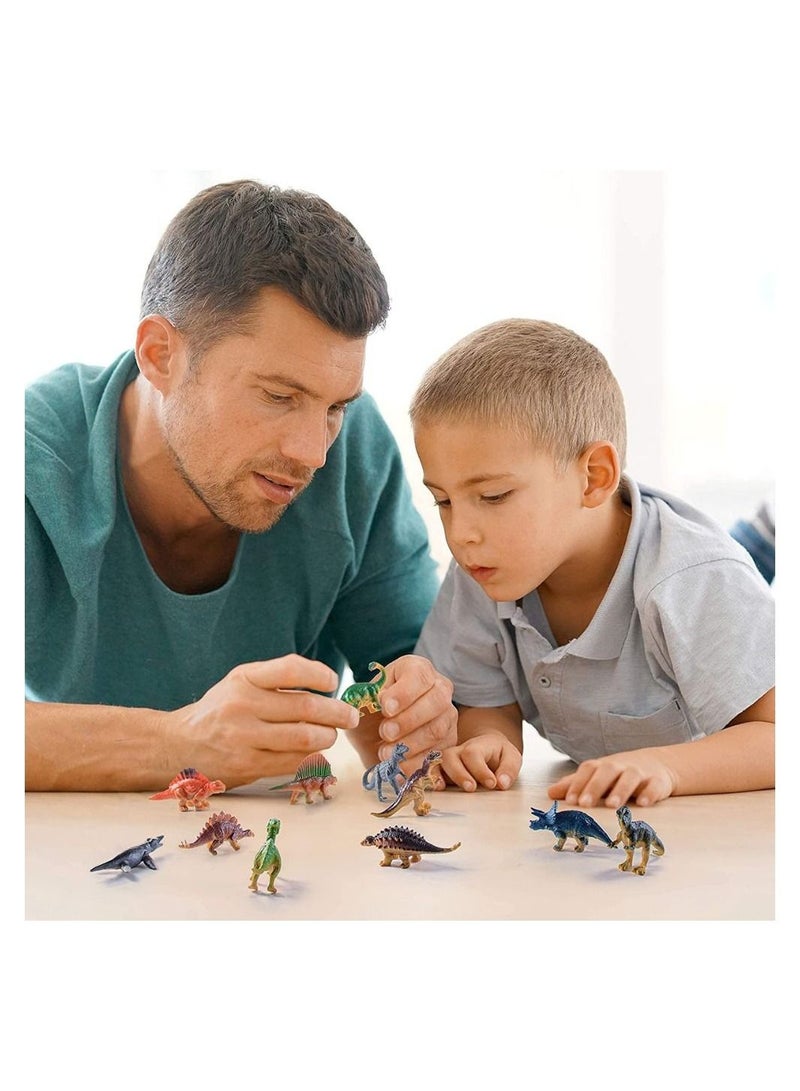 Fitto Dinosaur Figures 26 Pieces Playset with Trex, Tyrannosaurs, Brachiosaurus, and More - Image 3