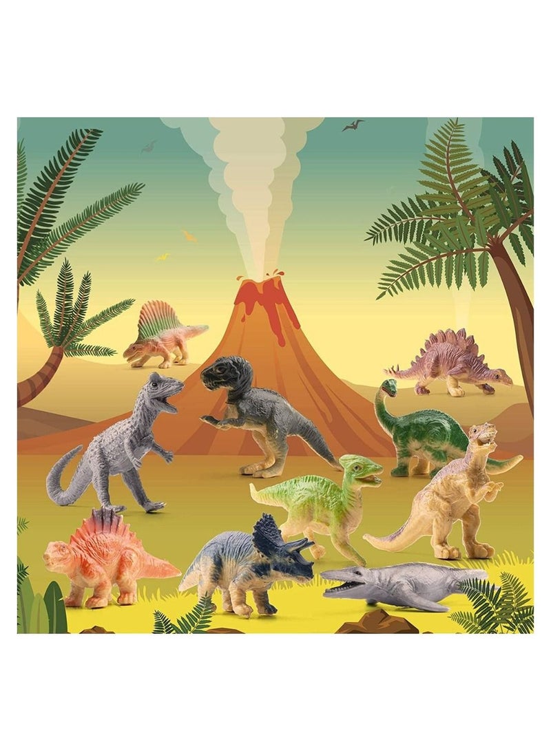 Fitto Dinosaur Figures 26 Pieces Playset with Trex, Tyrannosaurs, Brachiosaurus, and More - Image 4