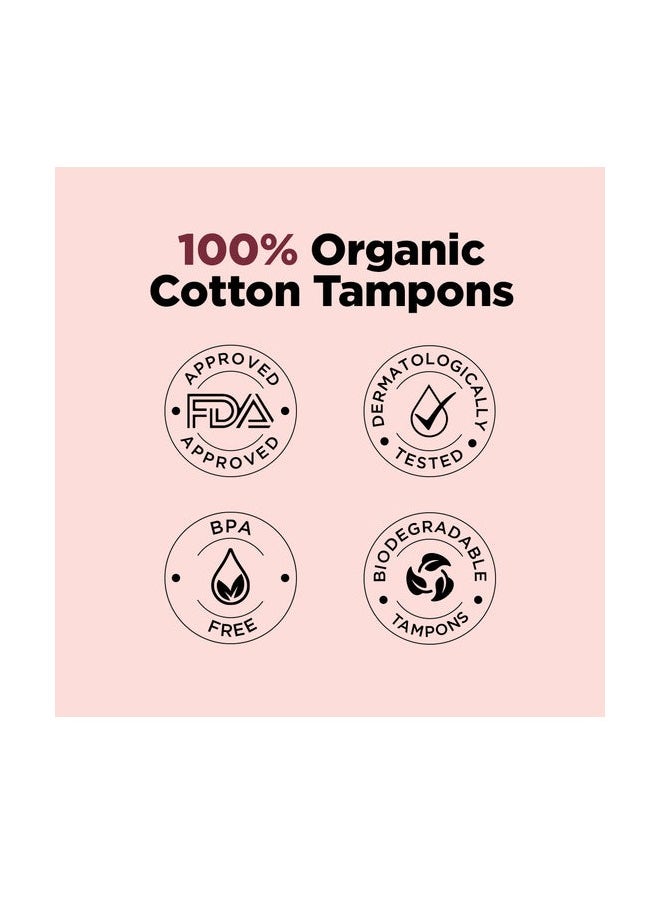 PEESAFE Organic Cotton Tampons - Light to Medium Flow Regular Size 16 Pcs  - Image 5