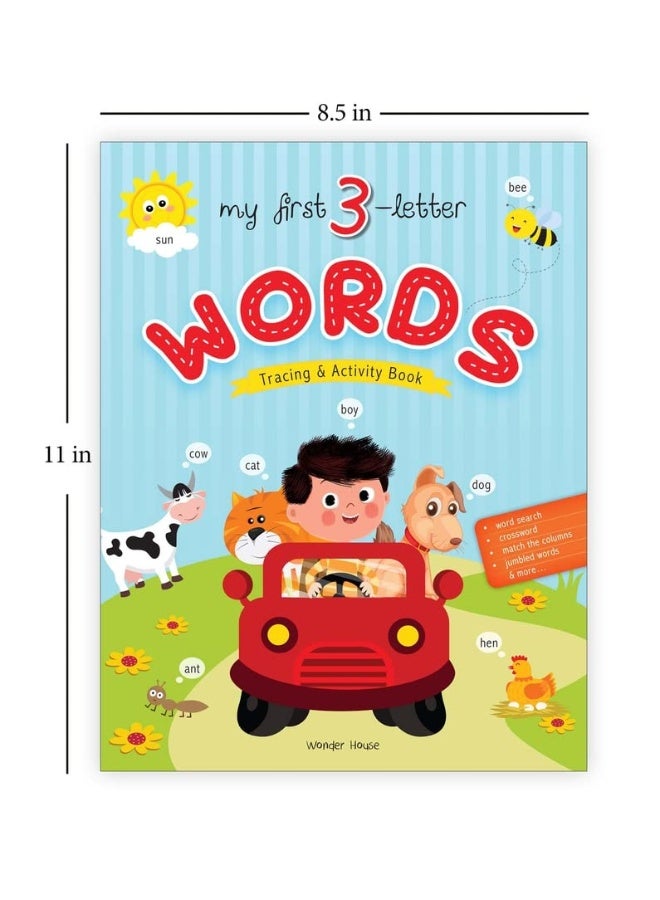 My First 3 Letter Words : Tracing And Activity Book - Image 2