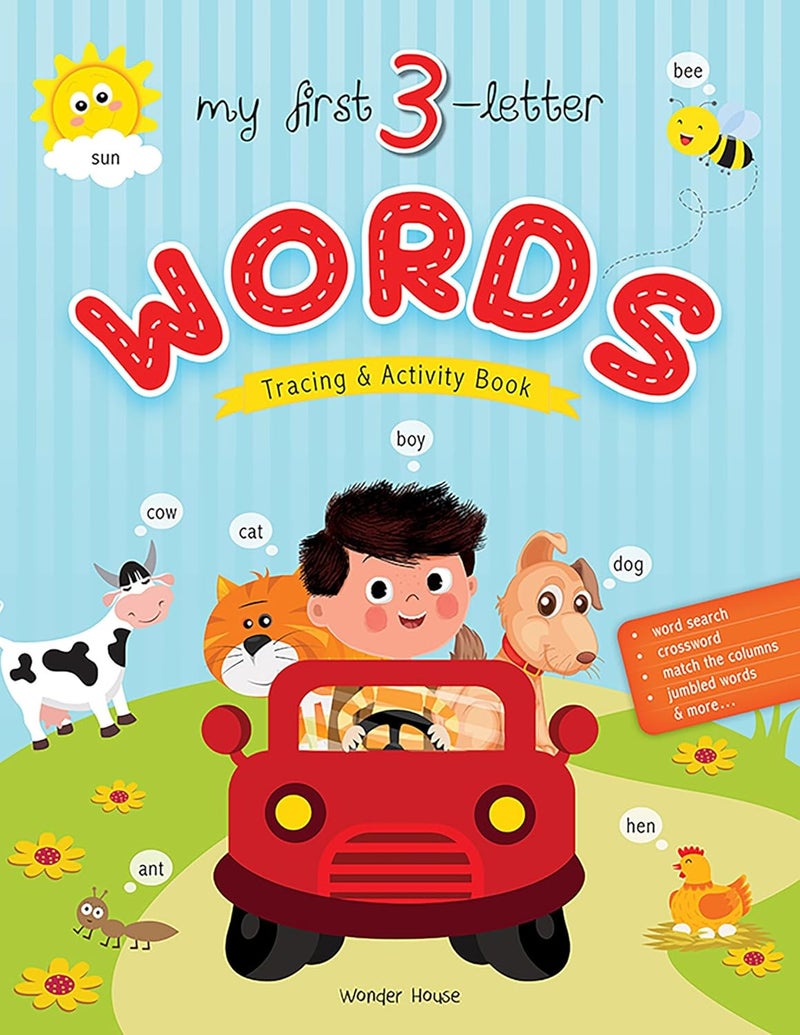 My First 3 Letter Words : Tracing And Activity Book - Image 1