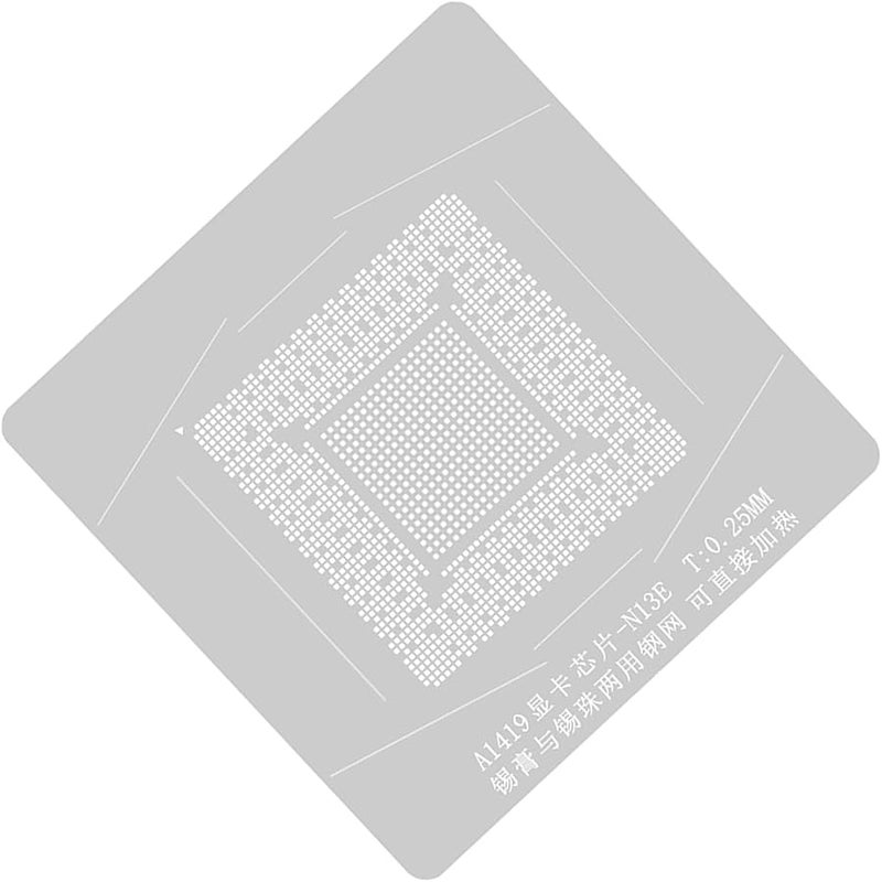A1419 GPU Reballing Set With BGA Stencil Magnet Base Solder Plate - Image 5