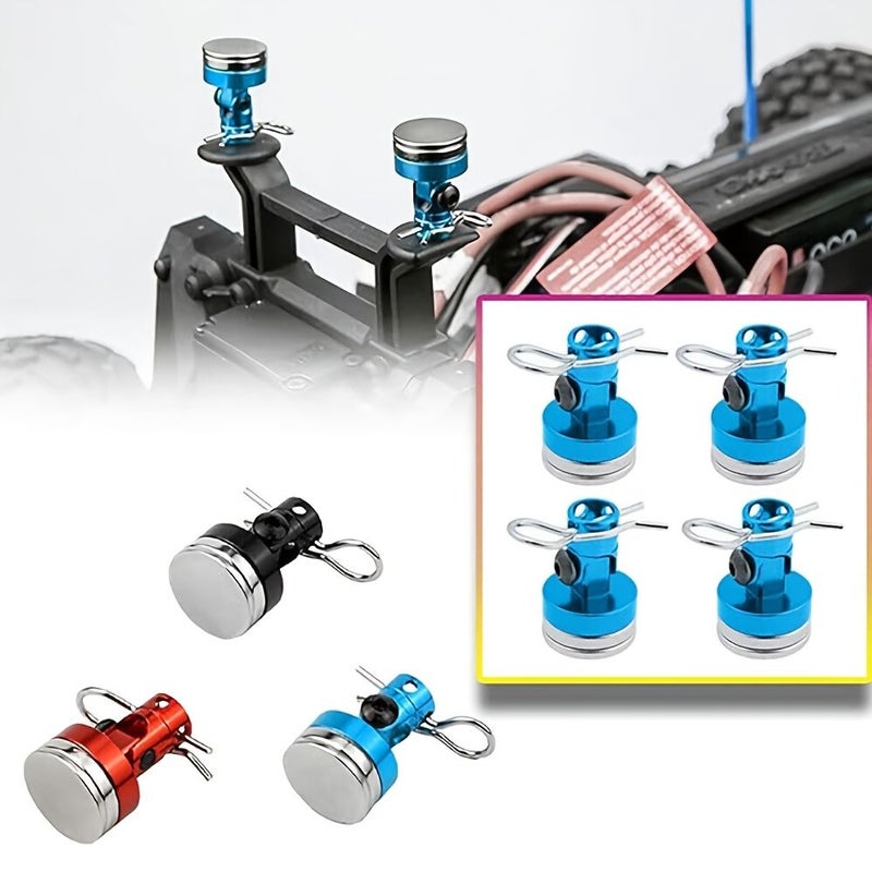 HSP Infinity Model Accessories 02010 Metal Magnetic Invisible Chassis Posts Yellow Strong Magnet No Drilling Required RC Model Car Modification and Assembly Parts - Image 4