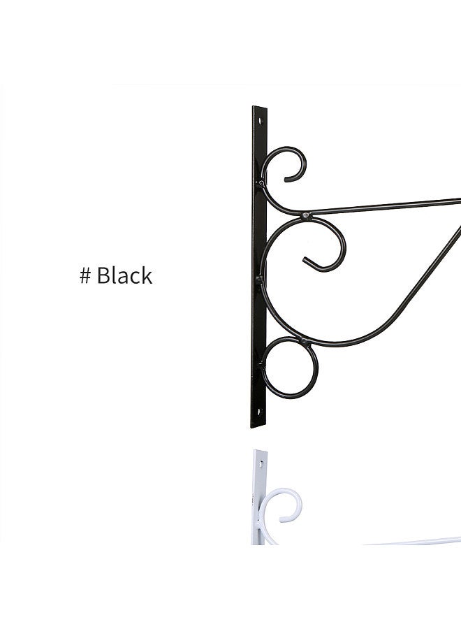 Generic Plant Hanging Hooks Decorative Iron Wall Hooks Plant Hanging Hangers for Outdoor Indoor Planter Bird Feeder Lanterns Wind Chimes with Screws  - Image 3