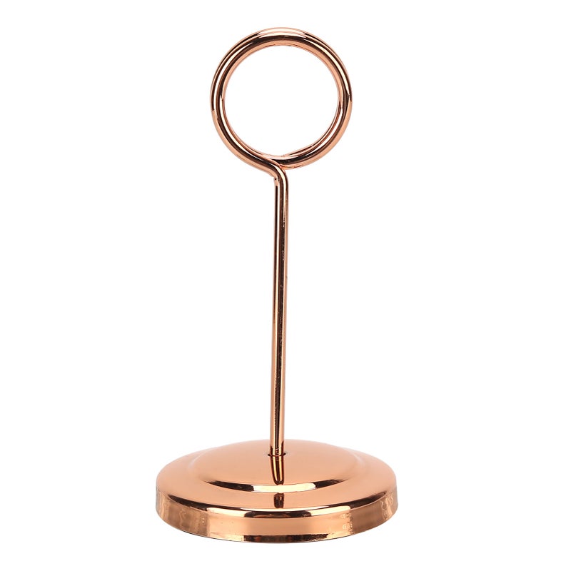 Table Number Holder Stainless Steel Durable Fade Resistant Lightweight Picture Clip for Hotel Restaurant15.5cm Rose Gold - Image 2