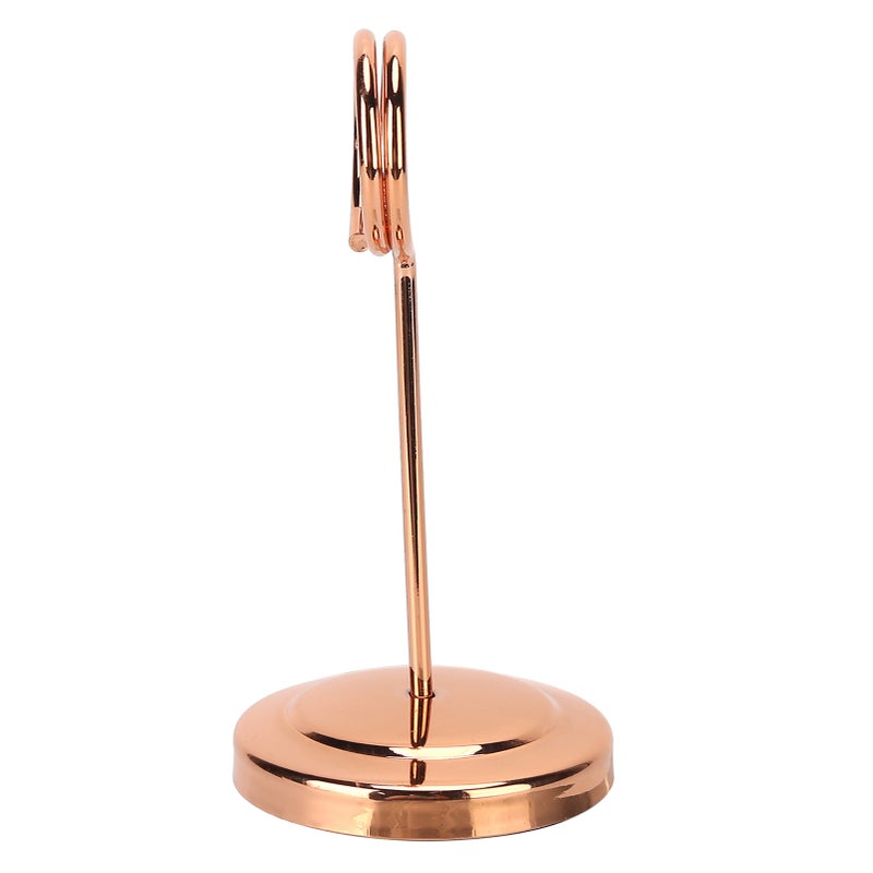 Table Number Holder Stainless Steel Durable Fade Resistant Lightweight Picture Clip for Hotel Restaurant15.5cm Rose Gold - Image 4