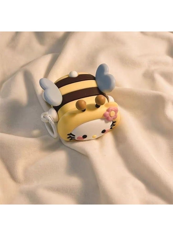 هالو كيتي مرحبا كيتي النحل تحت عنوان إيربودس 4 حالة رائعتين بشكل لا يصدق النحل على غرار تصميم موثوق واقية ومثالية تماما للاستخدام اليومي مع إيربودس 4 - Image 1