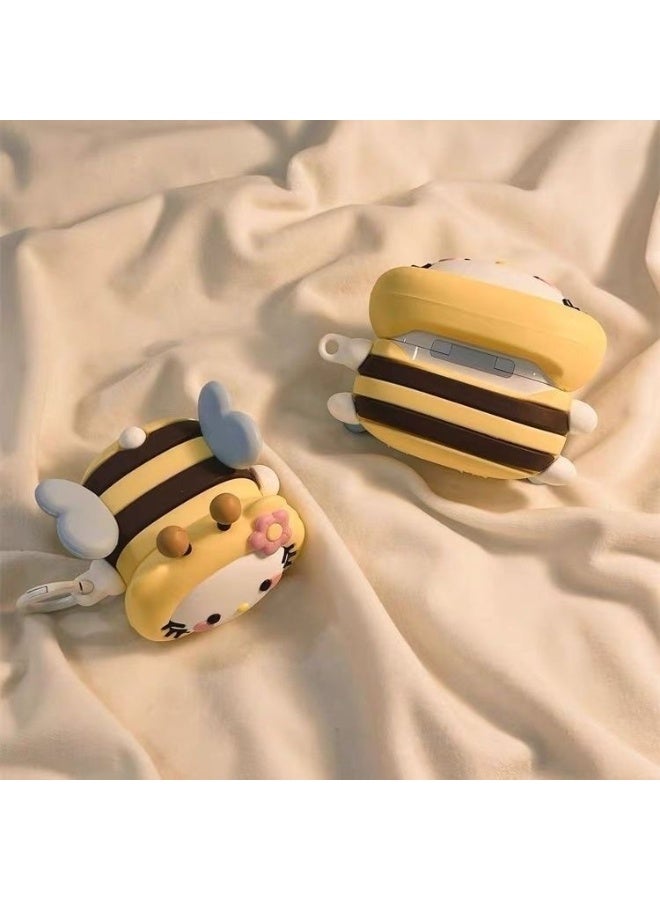 هالو كيتي مرحبا كيتي النحل تحت عنوان إيربودس 4 حالة رائعتين بشكل لا يصدق النحل على غرار تصميم موثوق واقية ومثالية تماما للاستخدام اليومي مع إيربودس 4 - Image 3