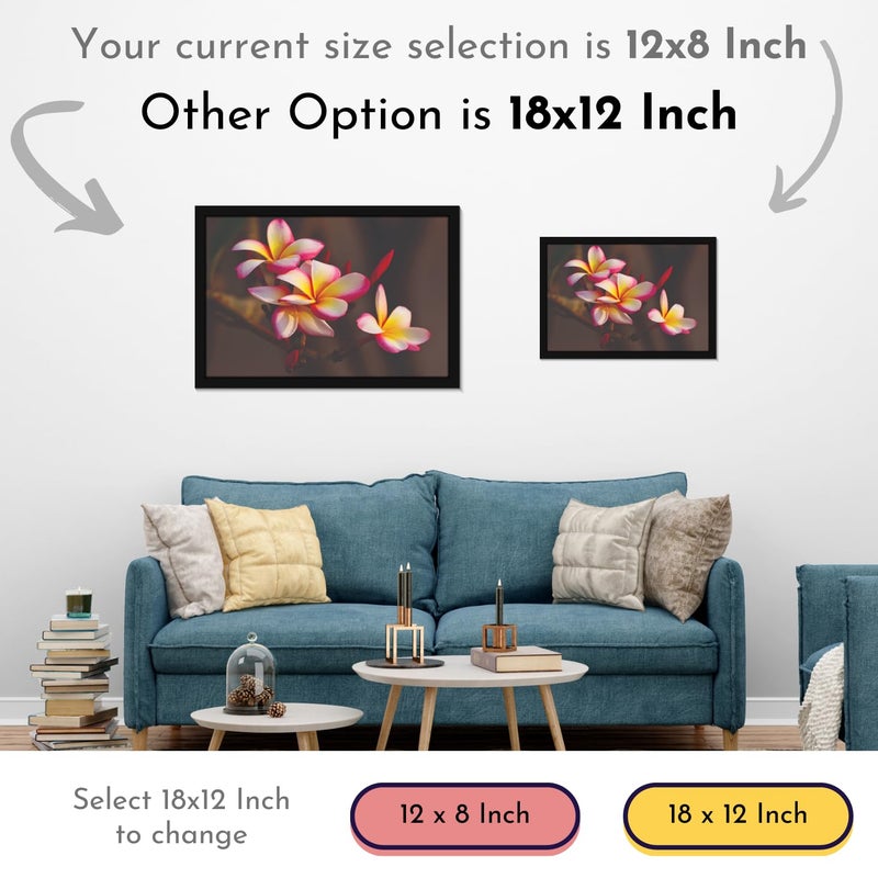 Mad Masters Flower Nature Beauty Painting Aesthetic Hanging Photo Frame Decorative Item Home Decoration and Wall Decor for Living Room and Bedroom MM 2835 8x12 Inch Paper Without Plexi Glass - Image 4