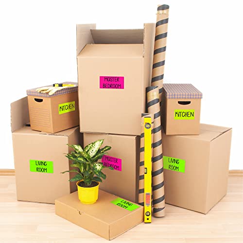 Avery Multipurpose Labels, Removable, Assorted Neon, 2 x 4 Inches, Pack of 120 (6481) - Image 5
