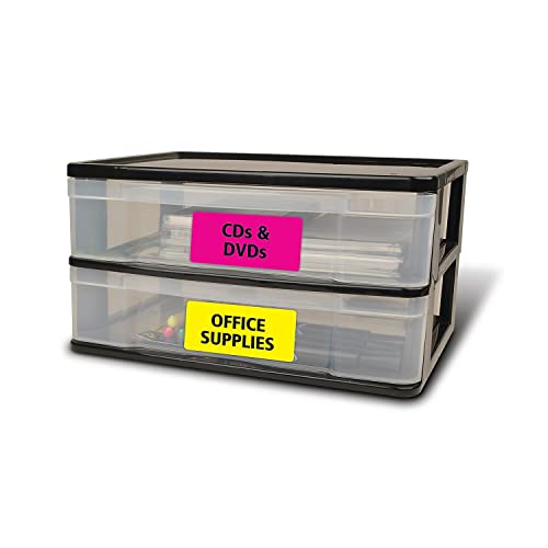 Avery Multipurpose Labels, Removable, Assorted Neon, 2 x 4 Inches, Pack of 120 (6481) - Image 4