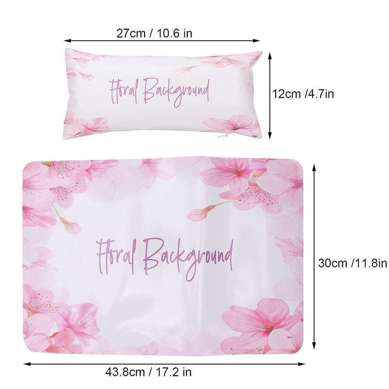 NAILWIND hand rest for nail art  Nail Art Hand Pillow Mat SetHand Cushion Pillow Rest PU Nail Hand Pillow Pad Manicure Hand Rests Table Mat Nail Art Cushion Arm Rest Holder Pad Cushion for Salon Use - Image 2