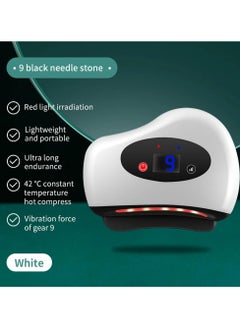 AROAQ Electric Guasha Massager Hot Compress Eye Massager Heating Stone Vibration Scraping Neck Face Skin Tightening Removal Wrinkle Tool 