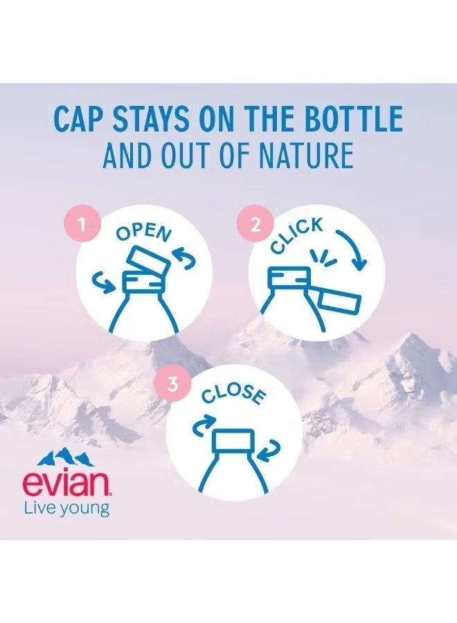 إيفيان مياه إيفيان المعدنية الطبيعية 500 مل × 24 زجاجة بلاستيكية – ترطيب نقي ومنعش - Image 2