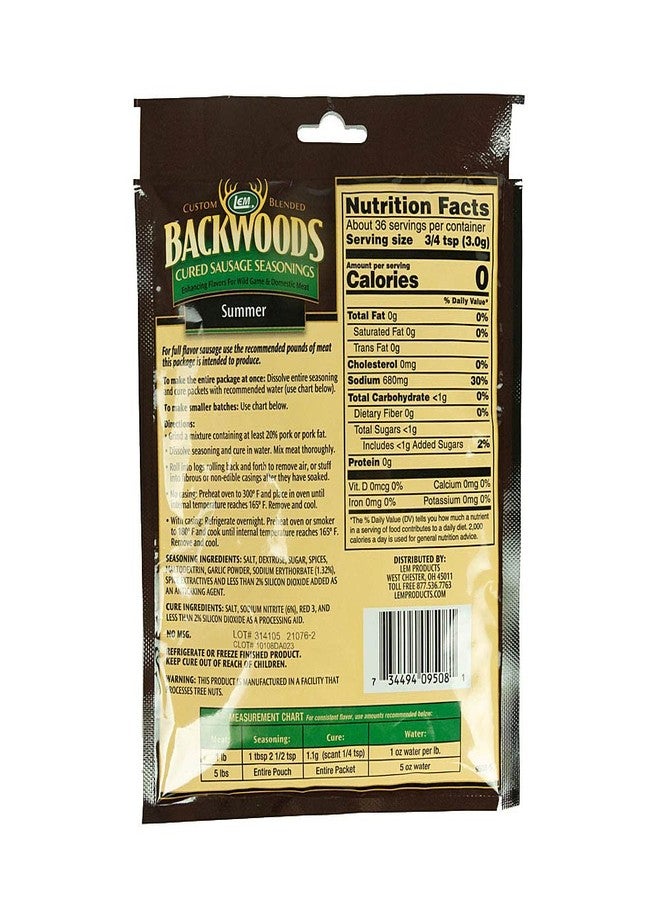 LEM Backwoods Summer Sausage Cured Sausage Seasoning, 5 Lbs. - Image 2