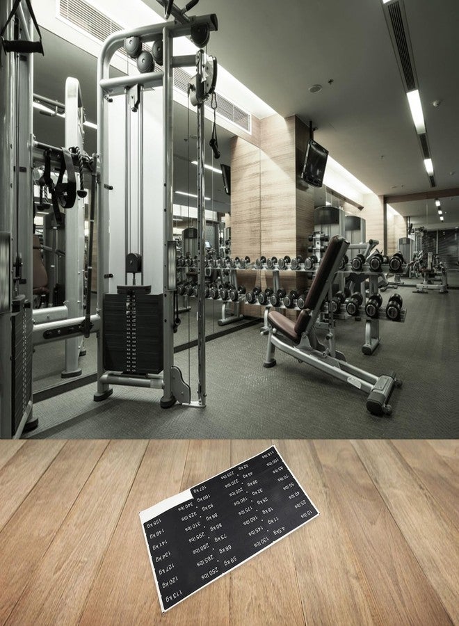 HOgardenME Fitness Equipment Weight Stickers Gym Weight Stack Label PP Weight Stickers(10LB-340LB) - Image 4