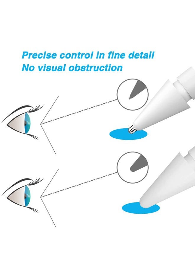 Ailun 3 Pack Apple Pencil Tips Replacement,Compatible with Apple Pencil 1st and 2nd Gen,Penlike Metal Nib Wear-Resistant Pen Needle Stylus Tip,Precise Control White - Image 4