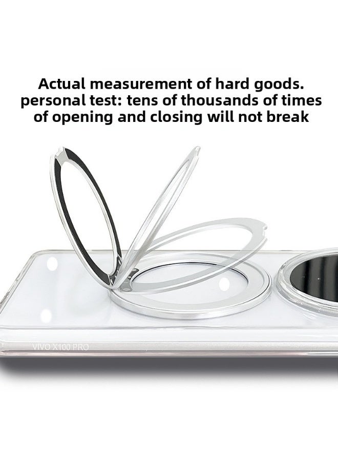 Compatible with vivo X200 Pro mini phone case all-inclusive rotating fulcrum case protective case transparent all-inclusive with bracket - Image 4