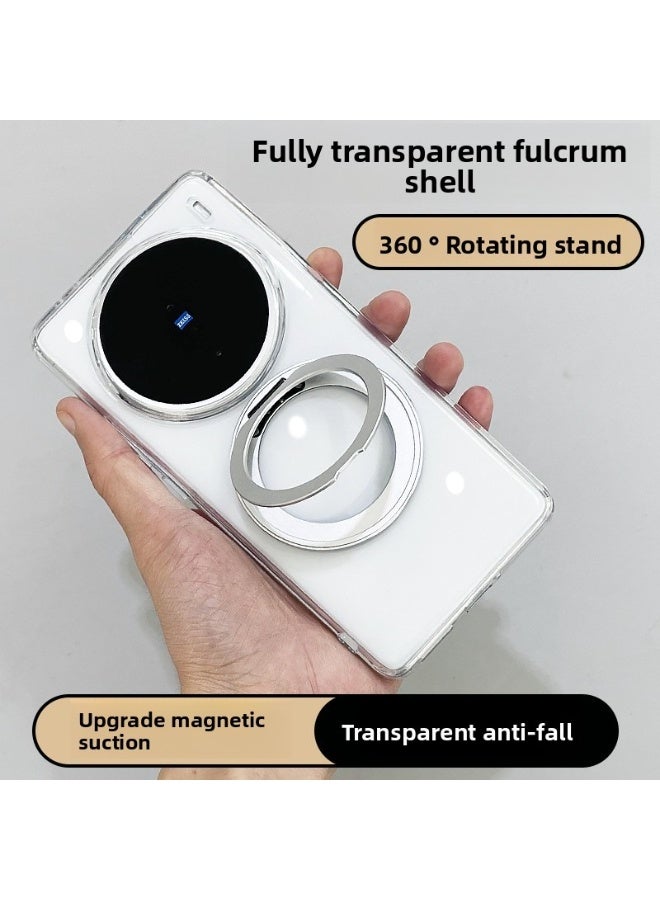 Compatible with vivo X200 Pro mini phone case all-inclusive rotating fulcrum case protective case transparent all-inclusive with bracket - Image 2