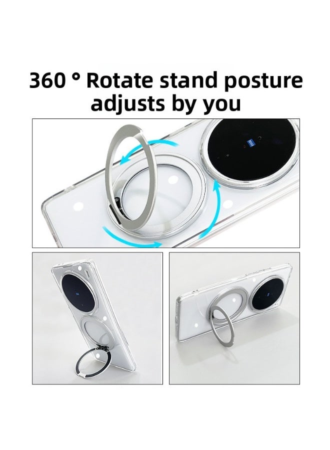 Compatible with vivo X200 Pro mini phone case all-inclusive rotating fulcrum case protective case transparent all-inclusive with bracket - Image 3