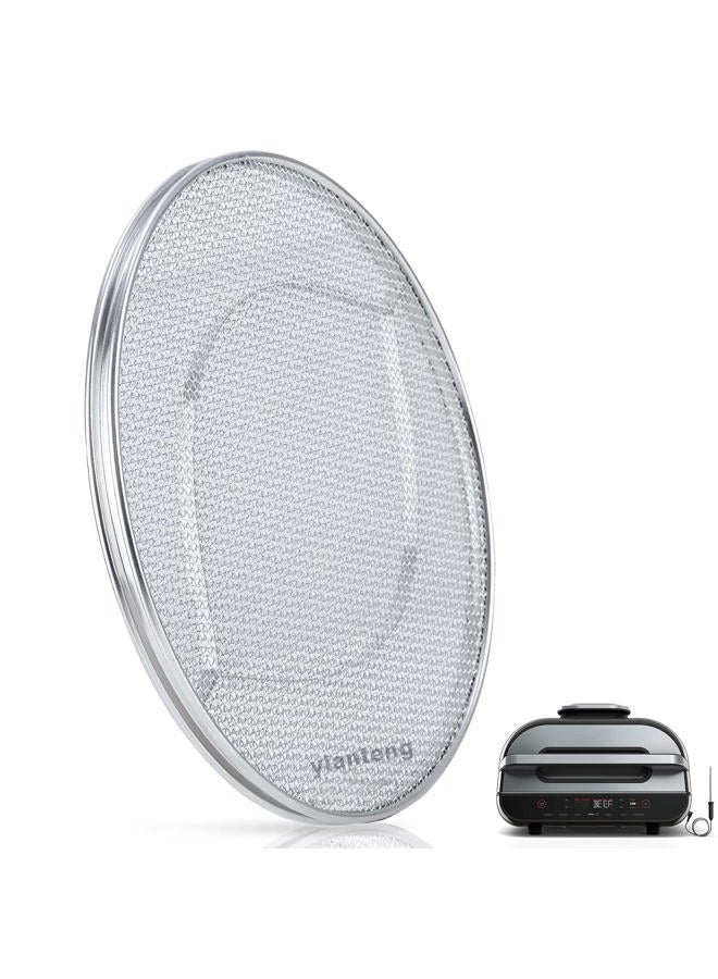 yianteng Stainless Steel Splatter Shield for Ninja FG551 Foodi, Accessories for Reusable Ninja Foodi Smart XL 6-in-1 Indoor Grill, Foodi Smart XL Accessories, Ninja Foodi Grill Air Fryer Accessories - Image 1
