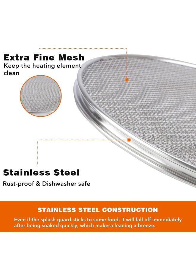 yianteng Stainless Steel Splatter Shield for Ninja FG551 Foodi, Accessories for Reusable Ninja Foodi Smart XL 6-in-1 Indoor Grill, Foodi Smart XL Accessories, Ninja Foodi Grill Air Fryer Accessories - Image 3