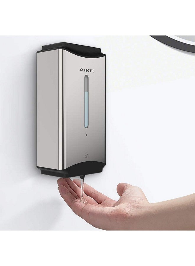 AIKE Automatic Soap Dispenser Commercial Wall Mounted Liquid Dispenser Polished Stainless Steel Finish 1100ml Large Capacity - Image 2