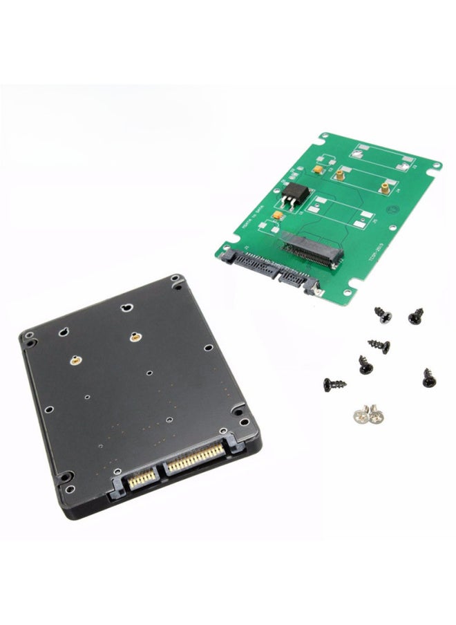 ماركة غير محددة MSATA إلى SATA محول صندوق MSATA إلى SATA3 SSD محول محرك الحالة الصلبة SATA3.0-اللون: أسود  - Image 2